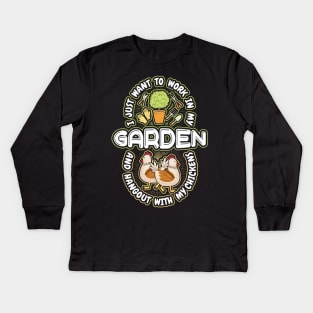 I Just want to work my Garden Kids Long Sleeve T-Shirt